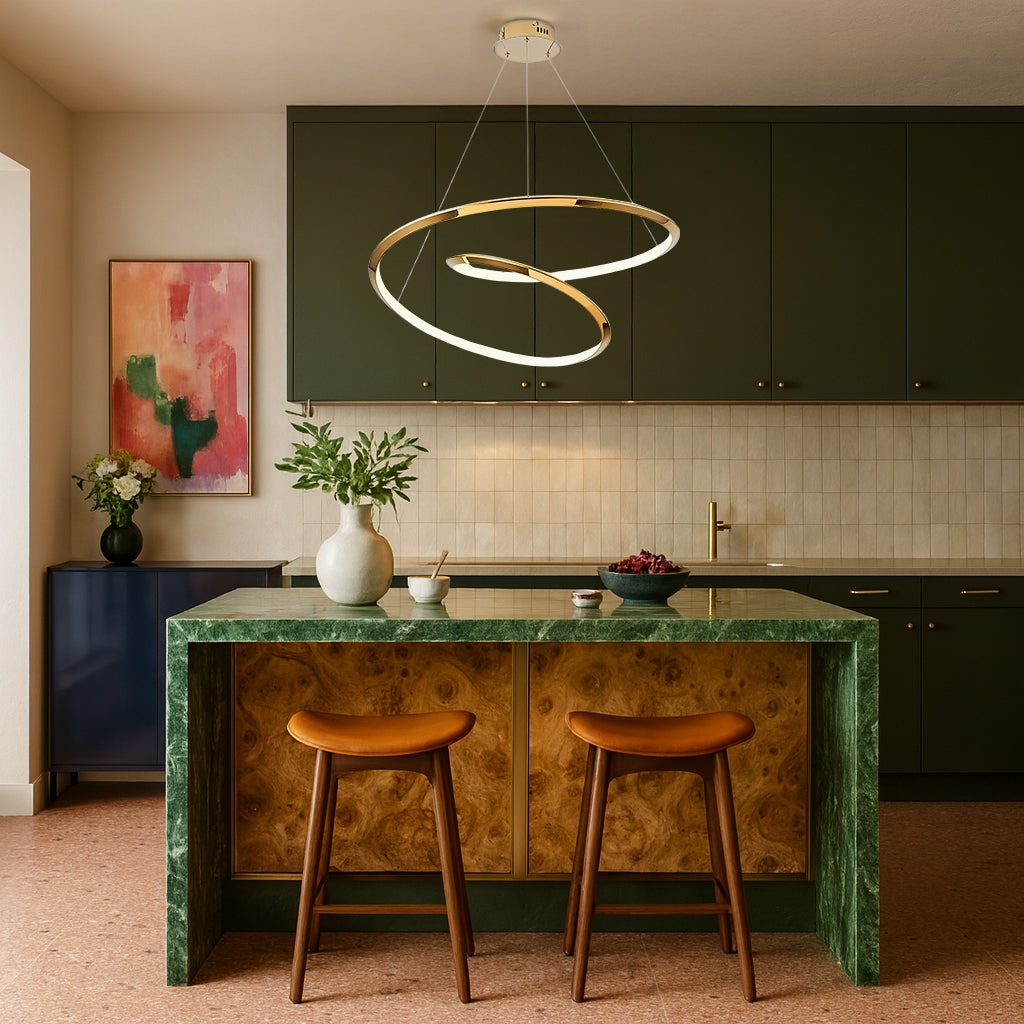 Modern Orbit Loop Chandelier Pendant