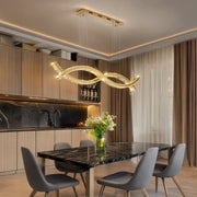 Luxury Crystal Helix Chandelier Pendant