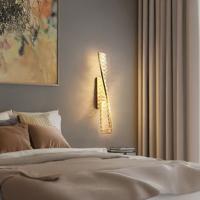 Luxury Crystal Spiral Sconce Light