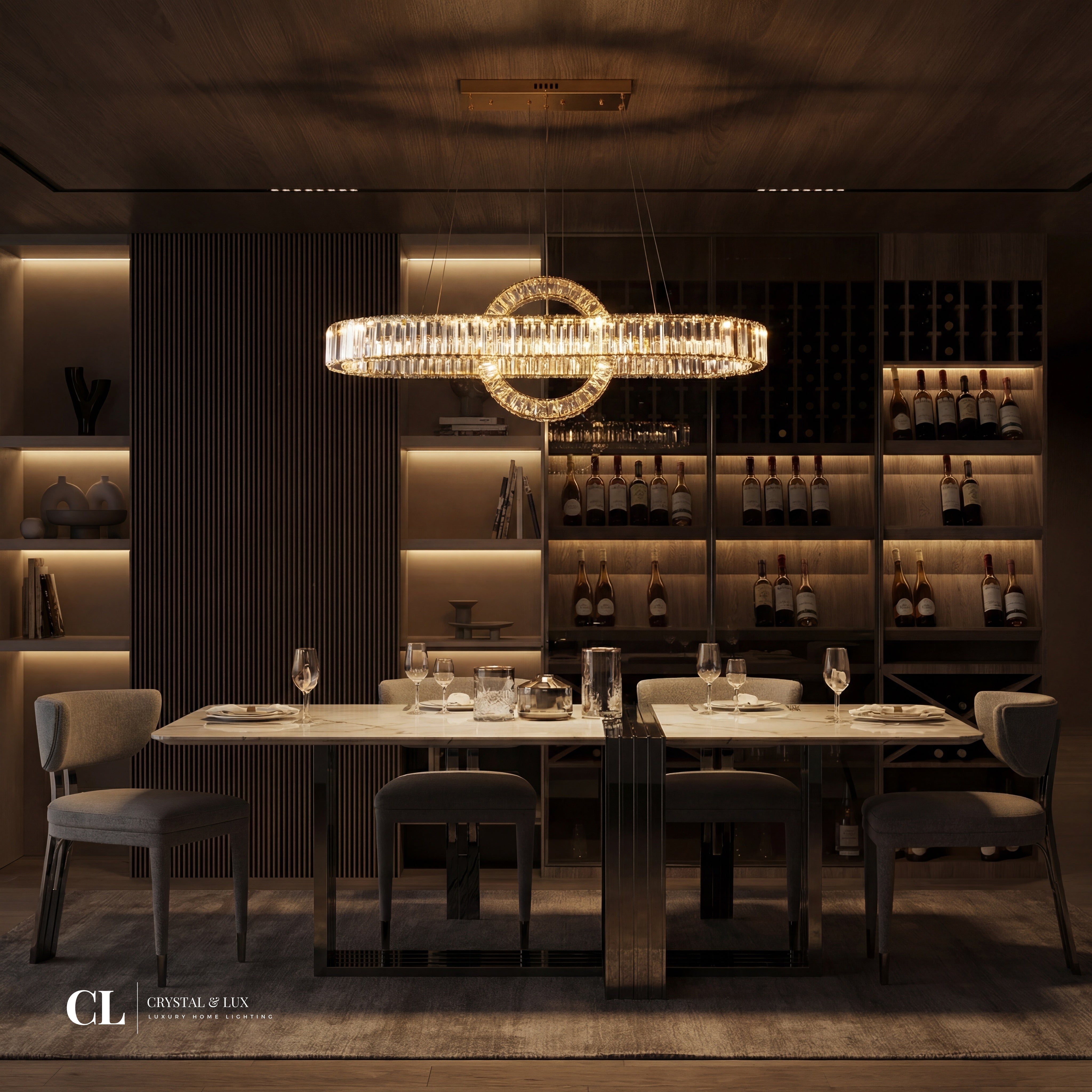 The Crystal Meridian Chandelier