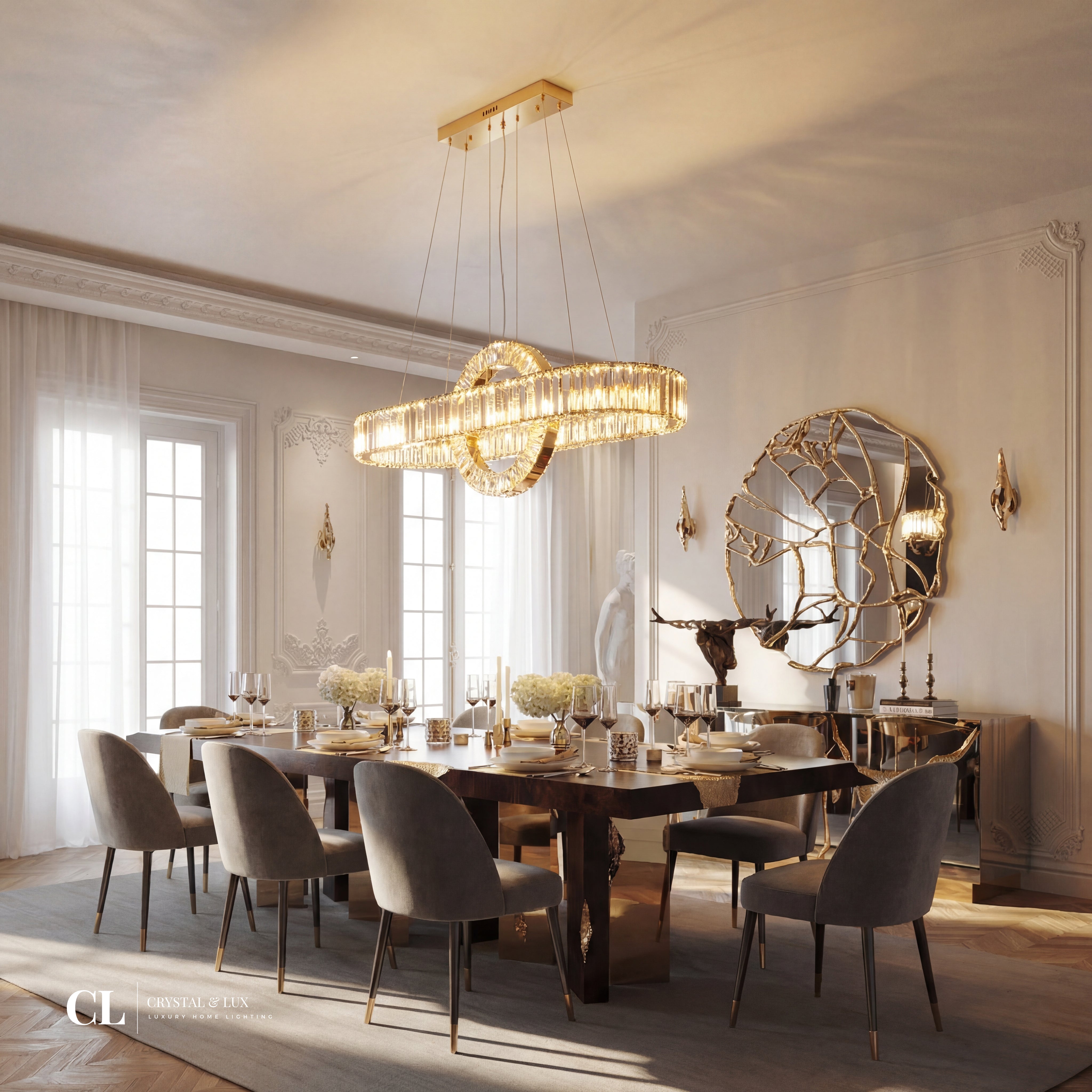 The Crystal Meridian Chandelier