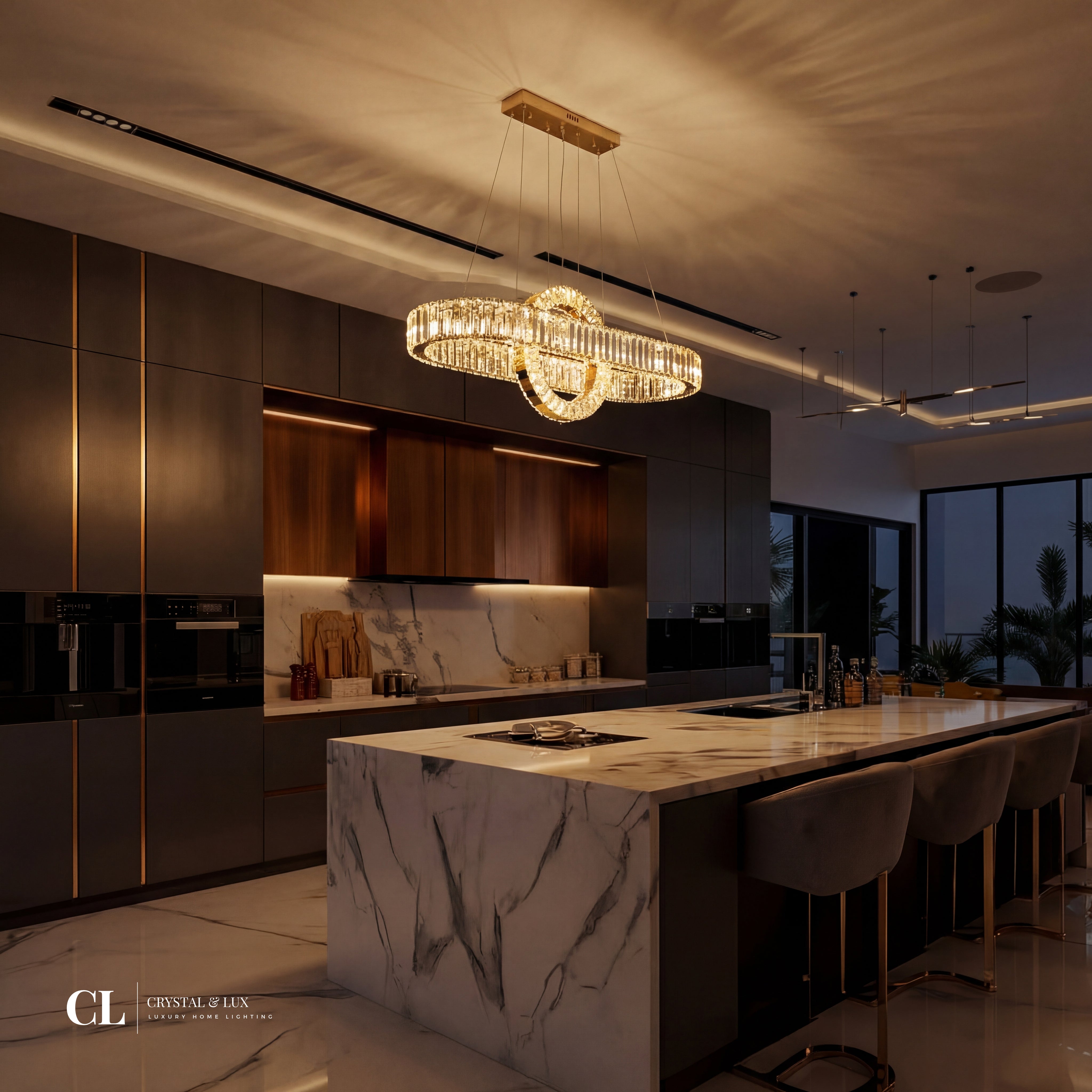 The Crystal Meridian Chandelier