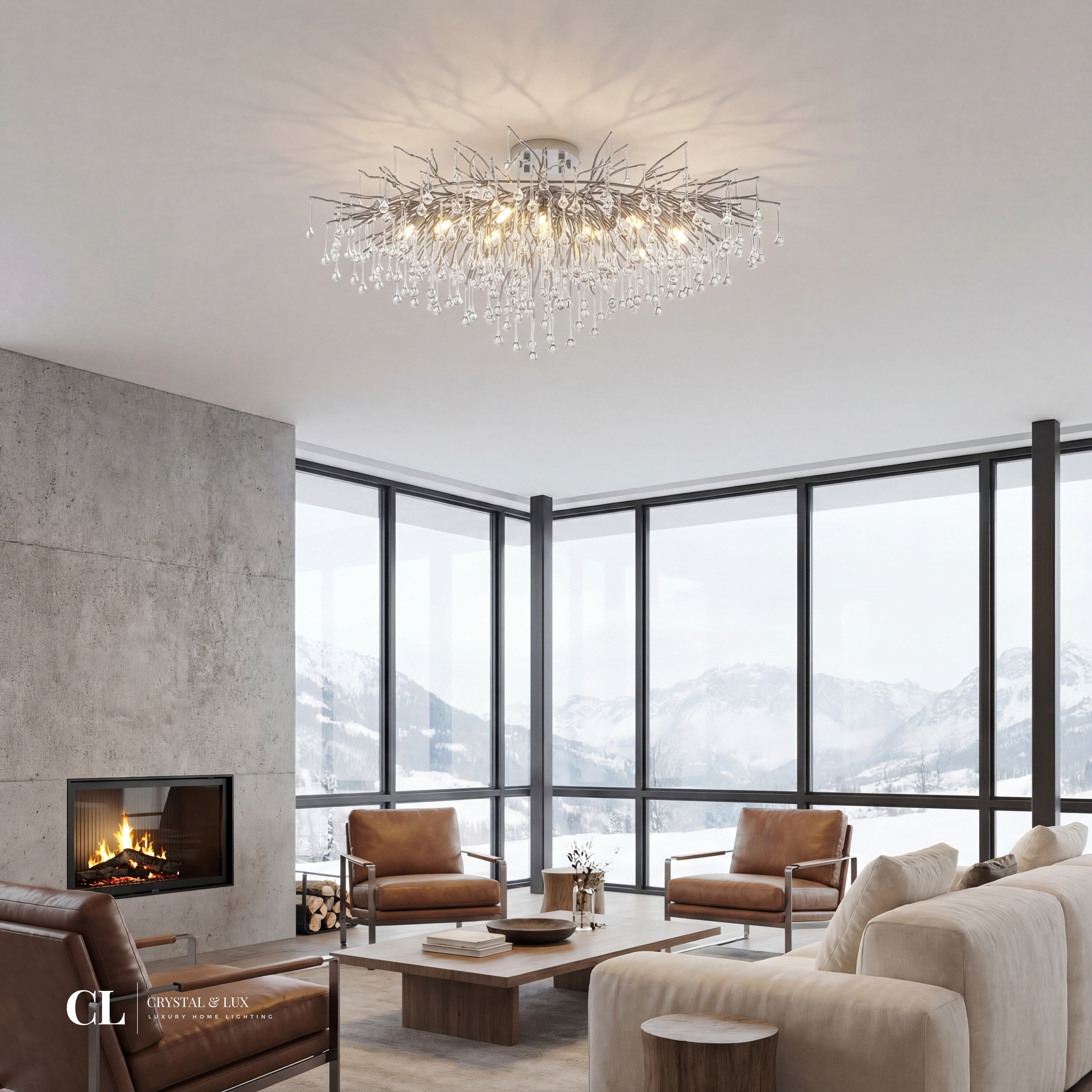 The Grand Crowned Branch Chandelier