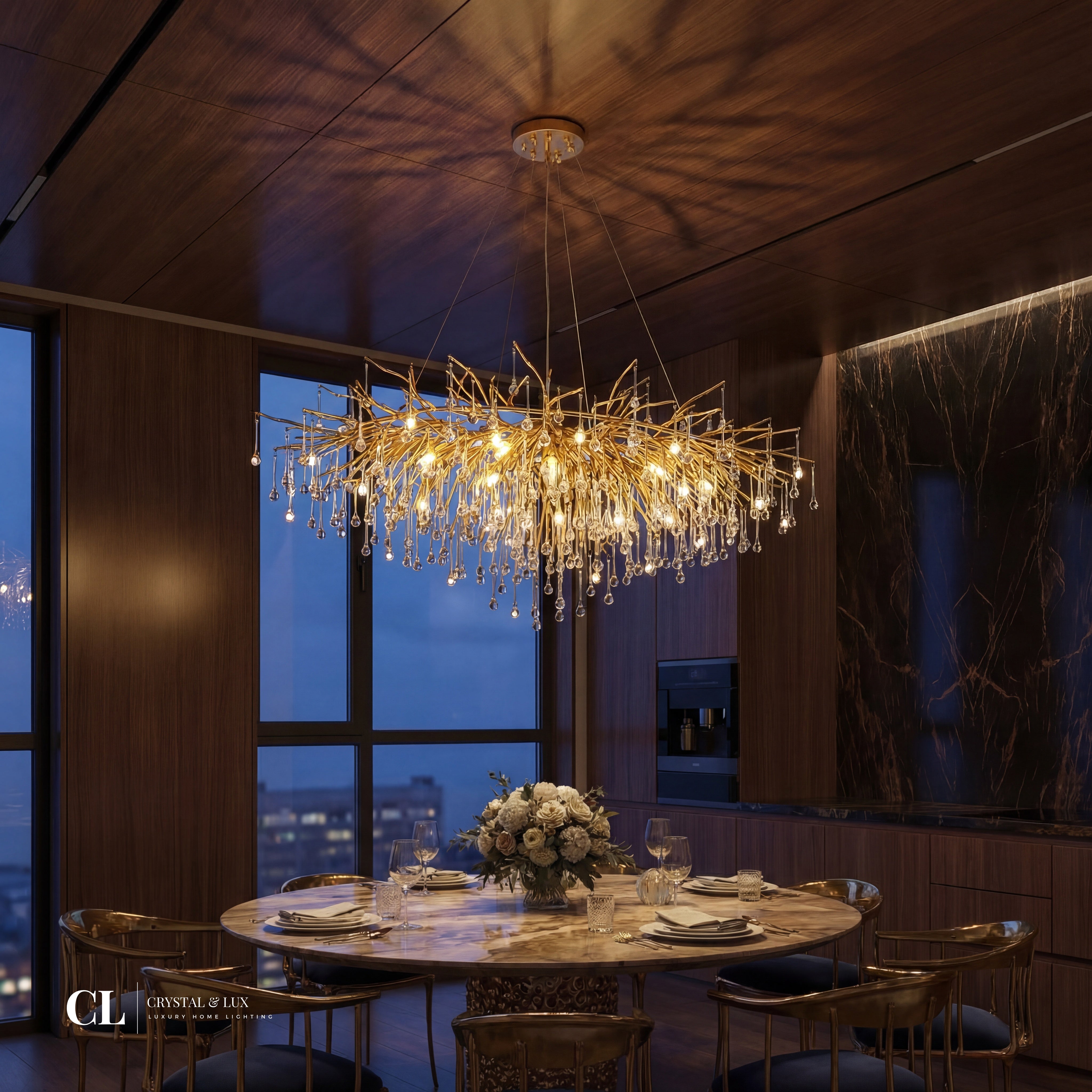 The Grand Crowned Branch Chandelier