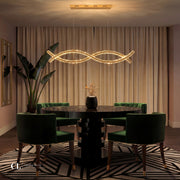 The Crystal Helix Chandelier