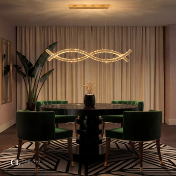 The Crystal Helix Chandelier