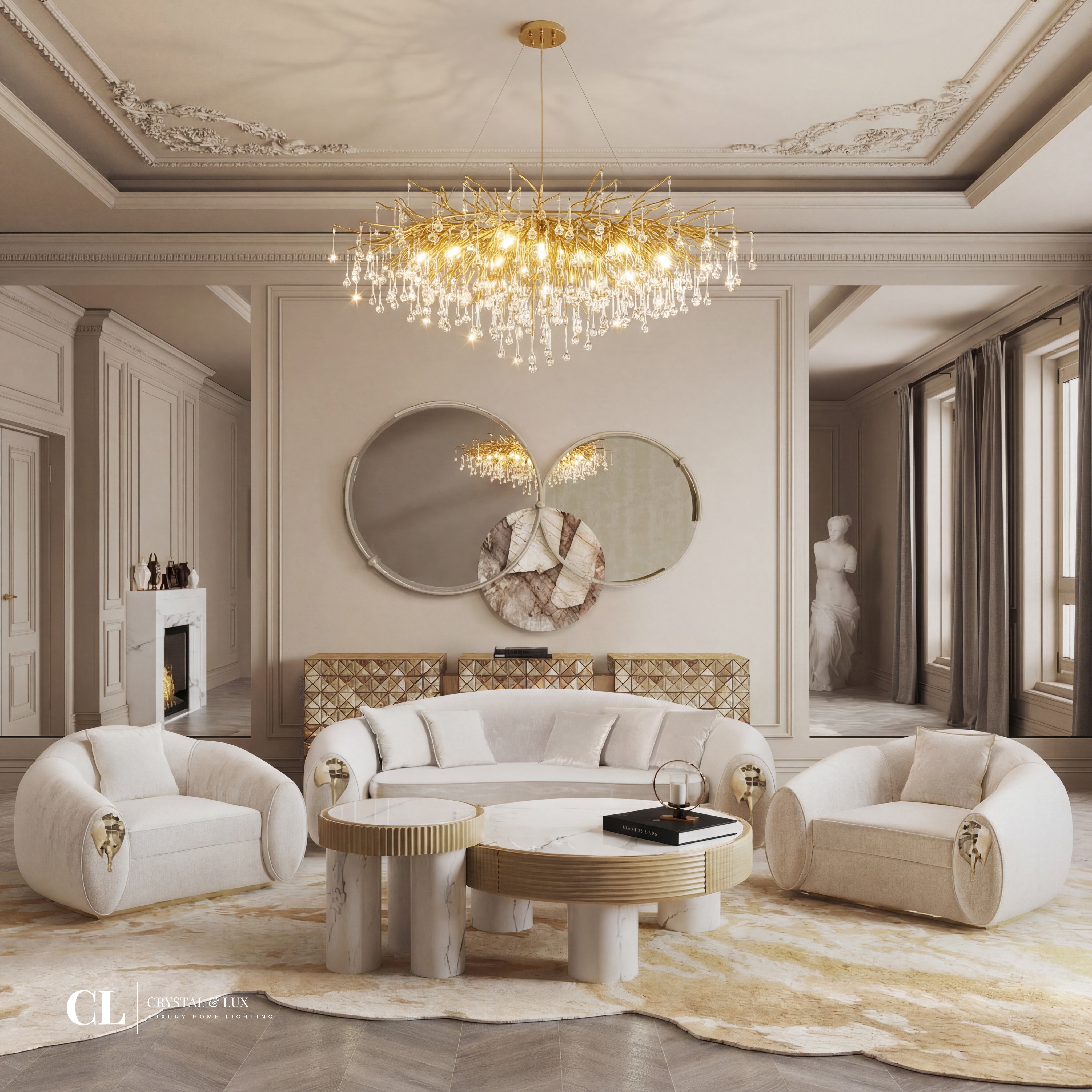 The Grand Crowned Branch Chandelier