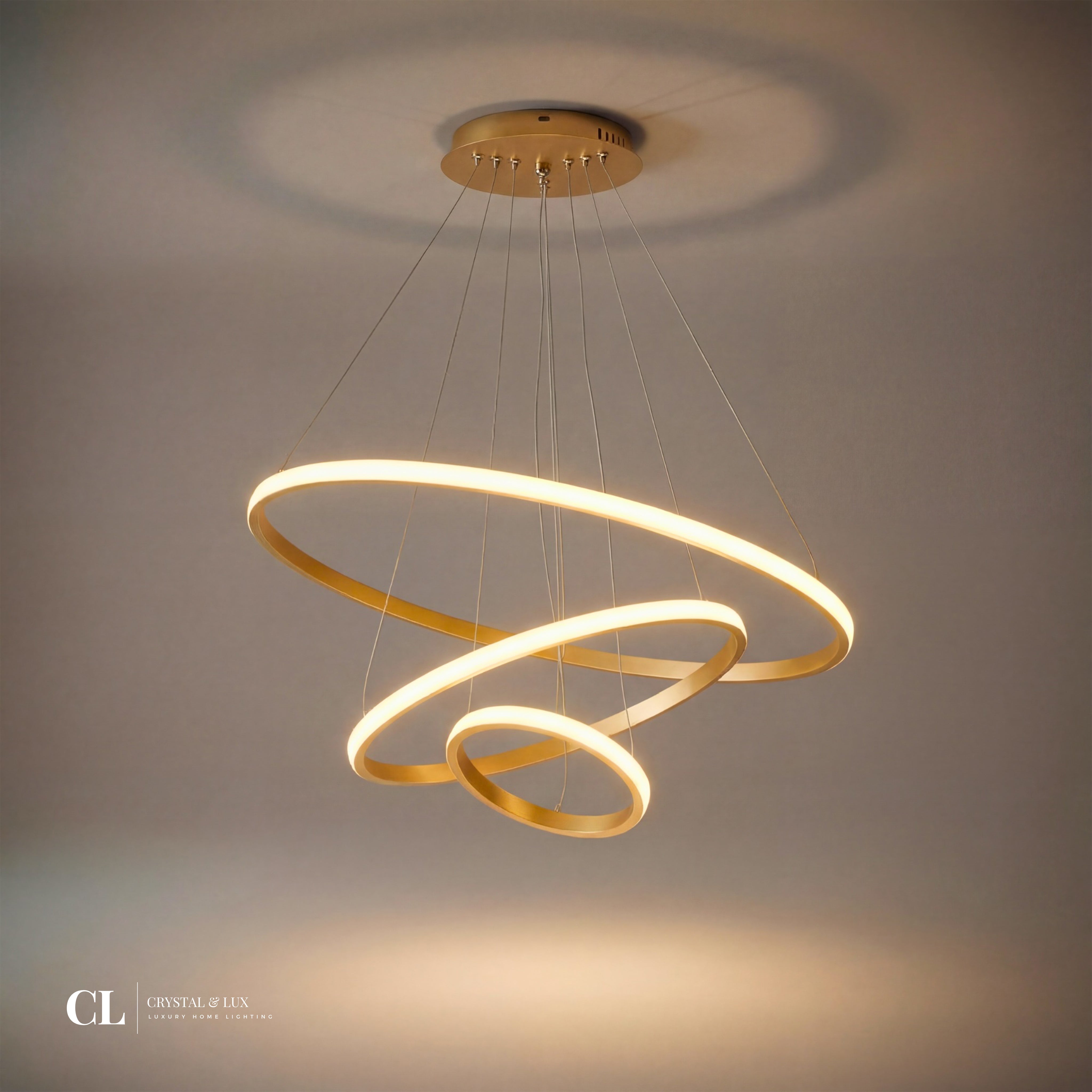 The 3-Ring Halo Chandelier