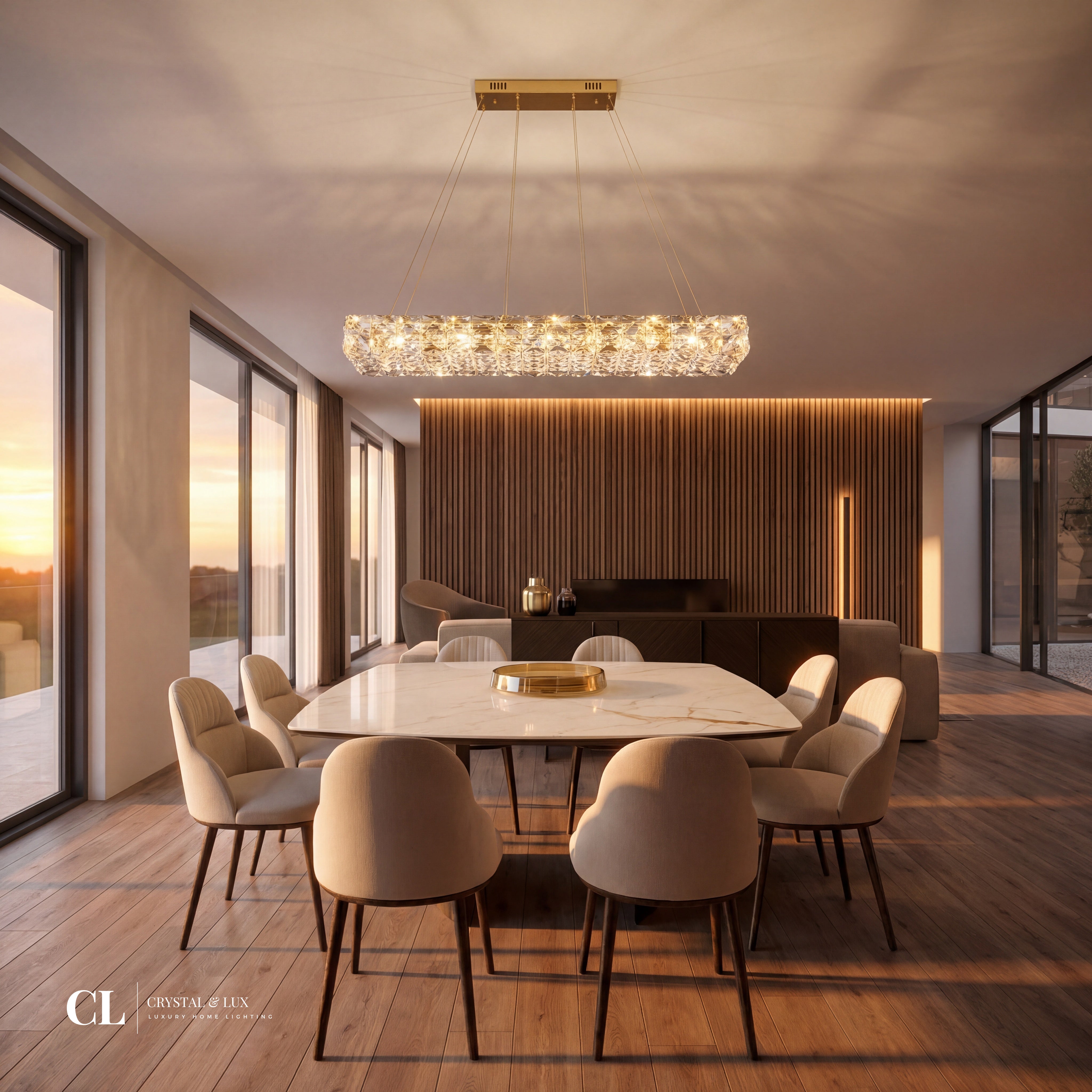 The Crystal Slab Pendant