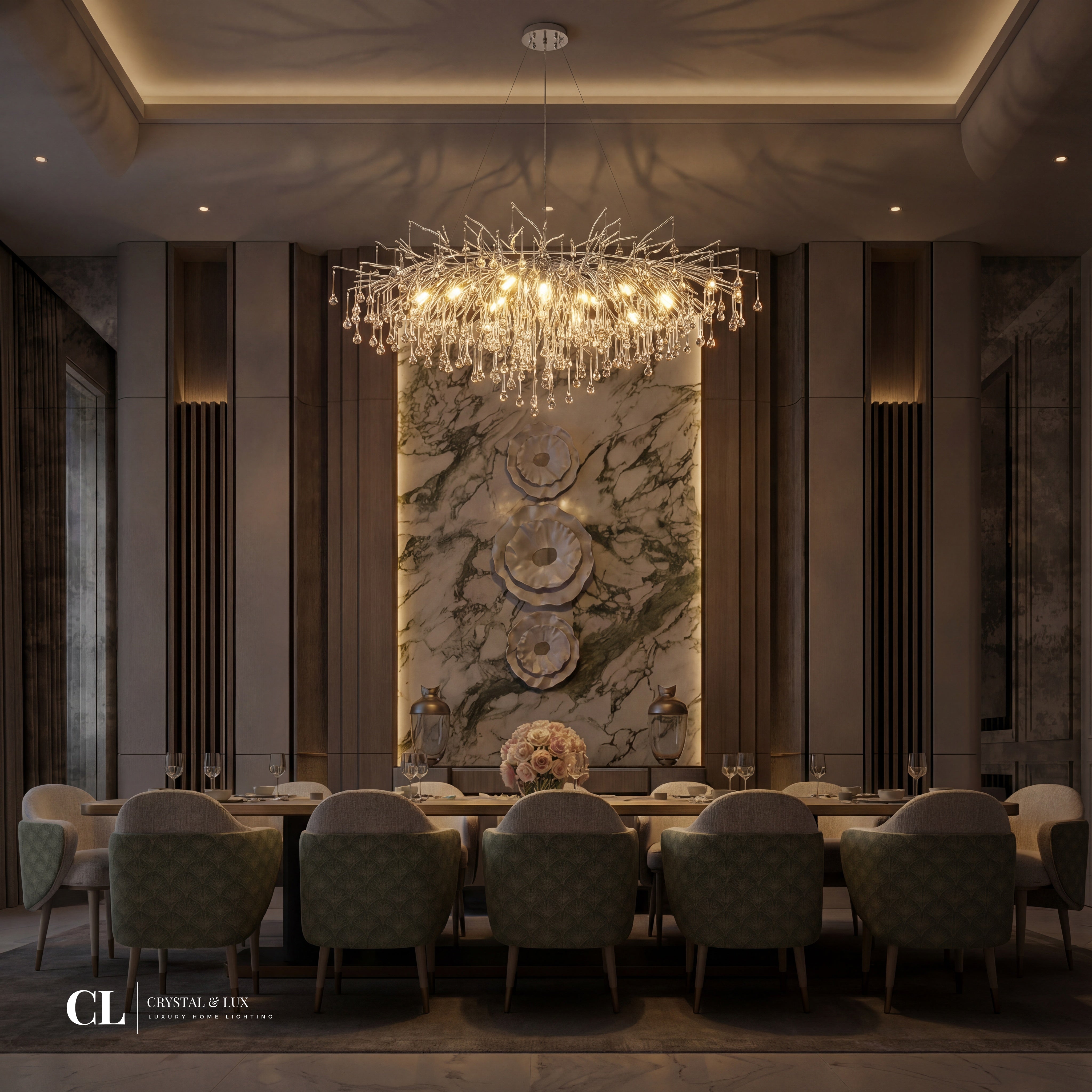 The Grand Crowned Branch Chandelier