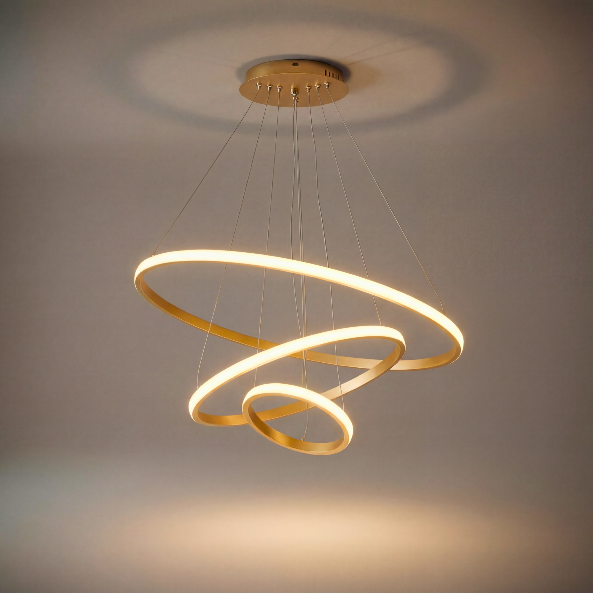 The 3-Ring Halo Chandelier
