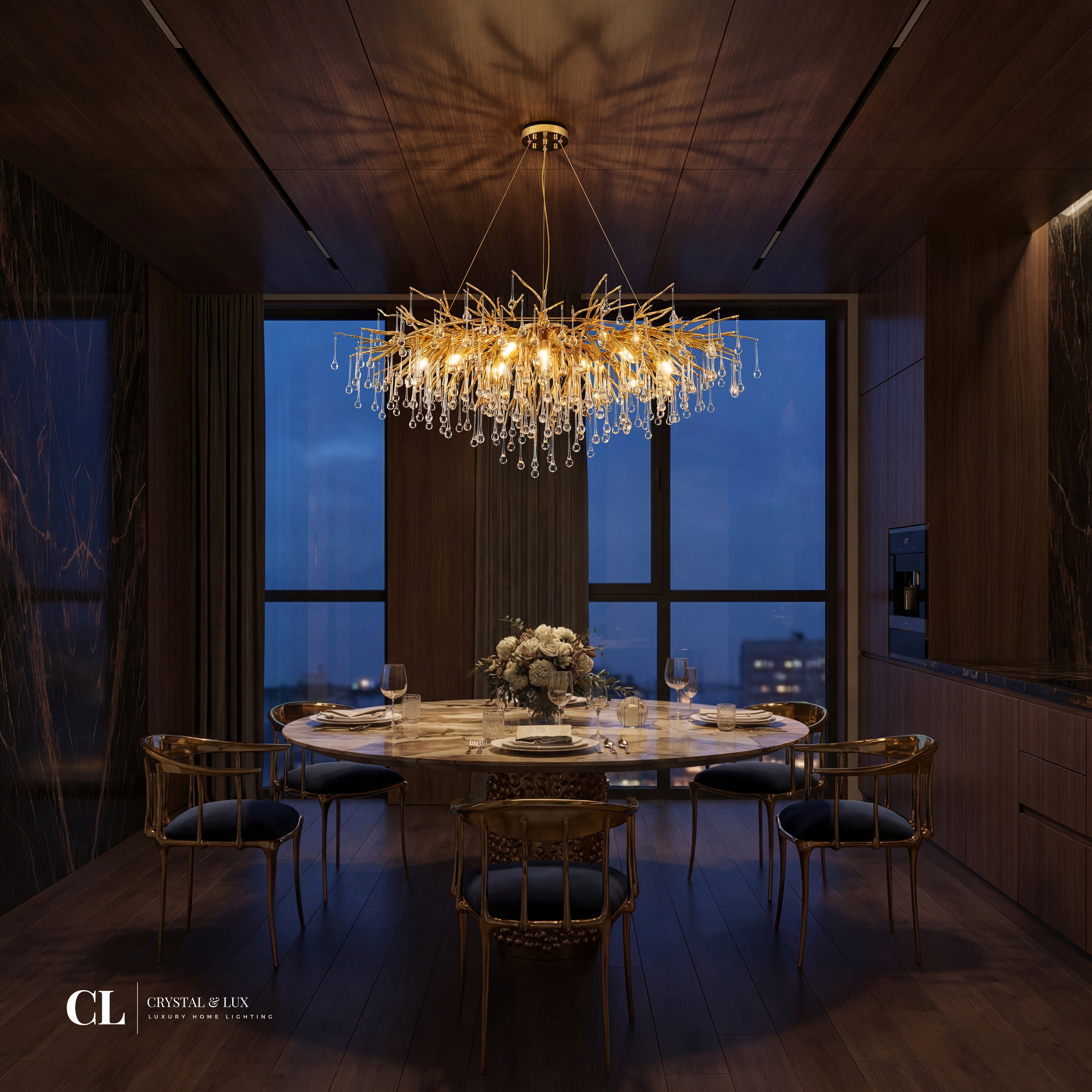 The Grand Crowned Branch Chandelier