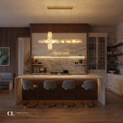 The Crystal Axis Ring Chandelier