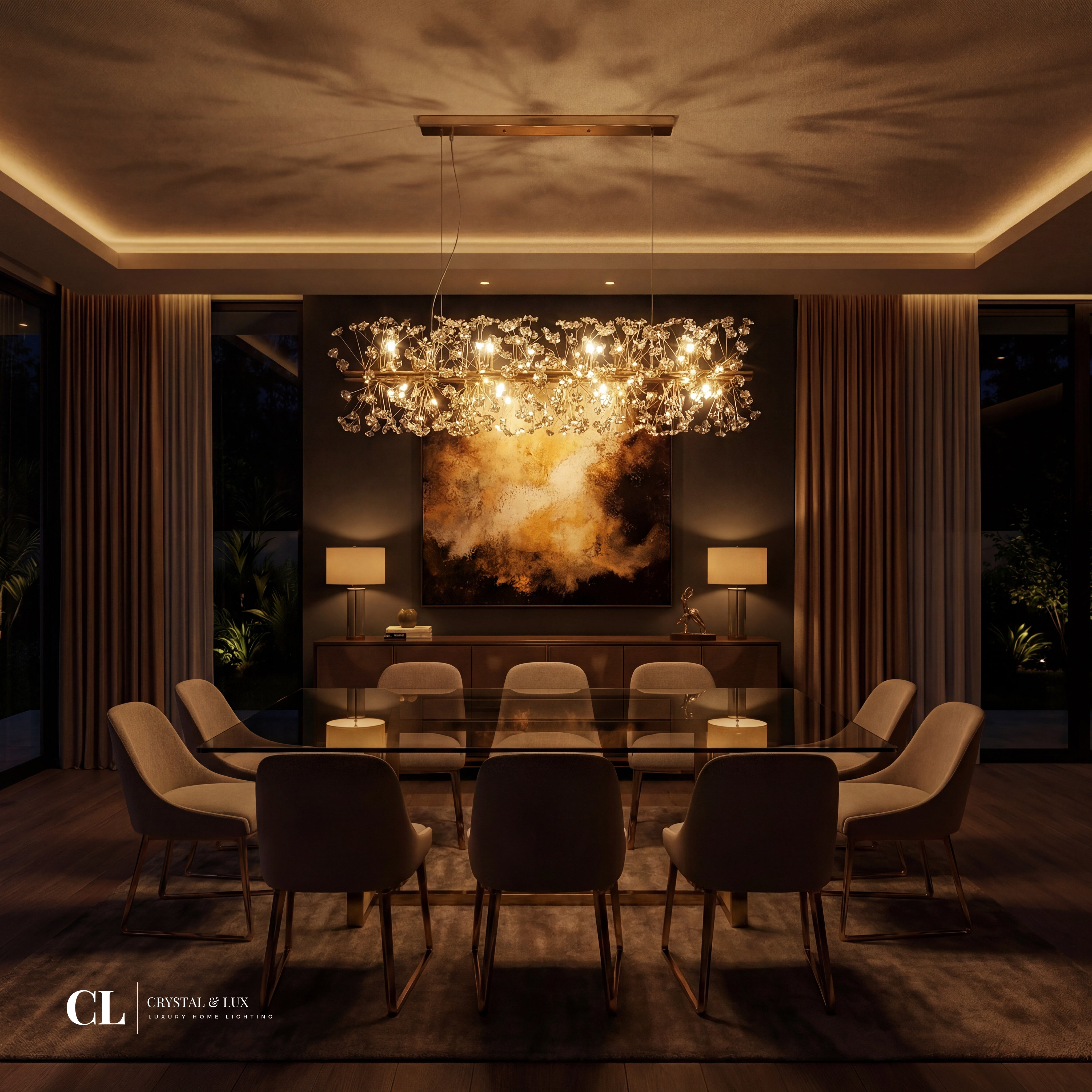 The Crystal Blossom Chandelier