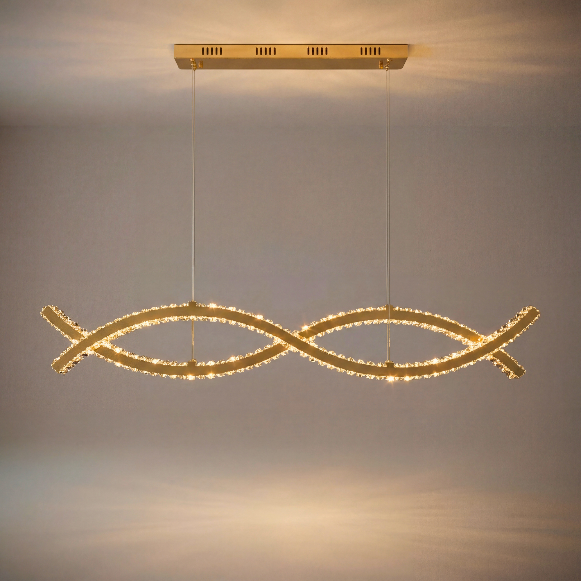 The Crystal Helix Chandelier