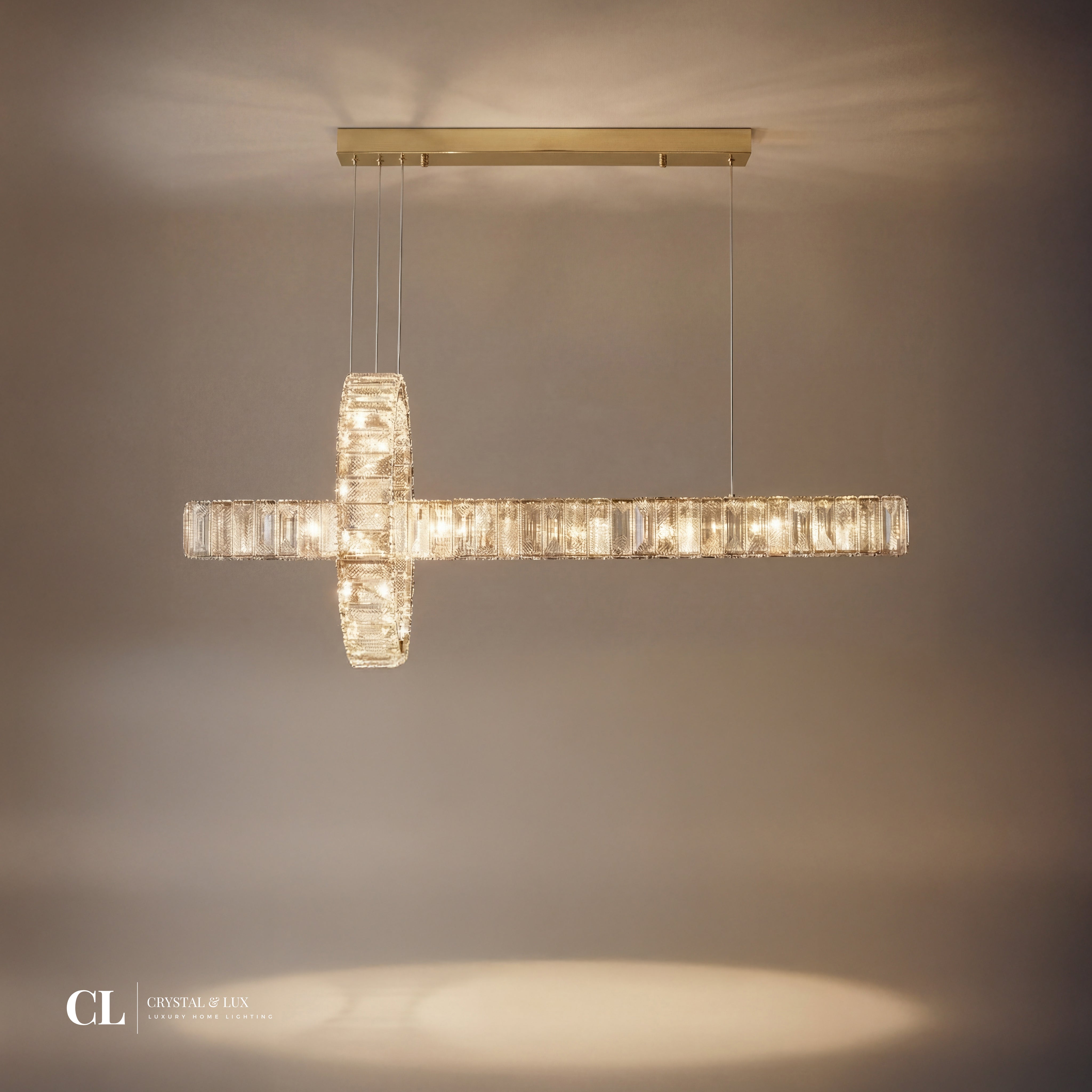The Crystal Axis Ring Chandelier