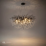 The Crowned Branch Chandelier - Black