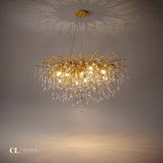 The Crowned Branch Chandelier - Gold