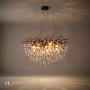 The Crowned Branch Chandelier - Black