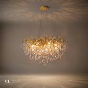 The Crowned Branch Chandelier - Gold