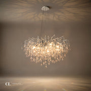 The Crowned Branch Chandelier - Silver