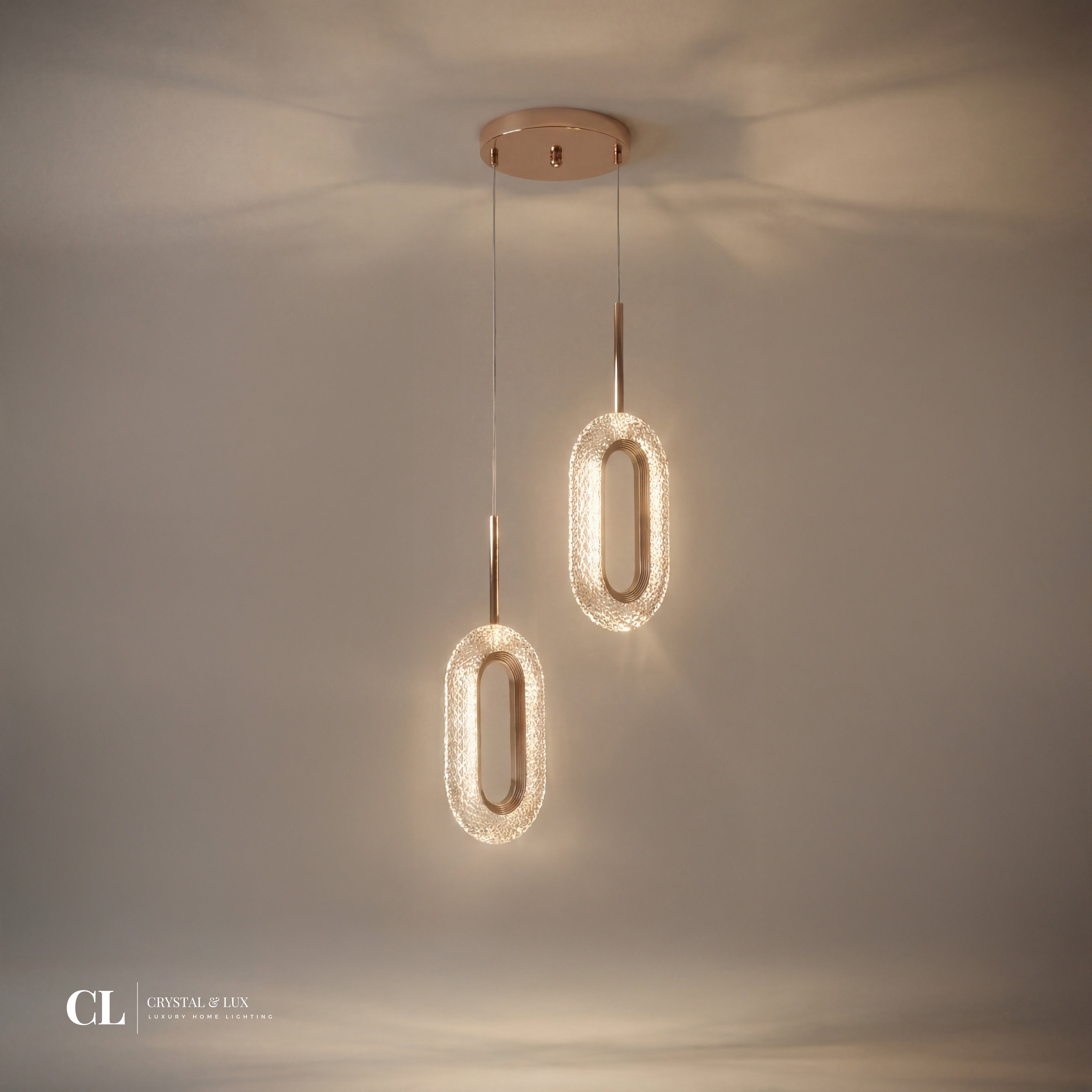 The Crystal Oval Ring Pendant