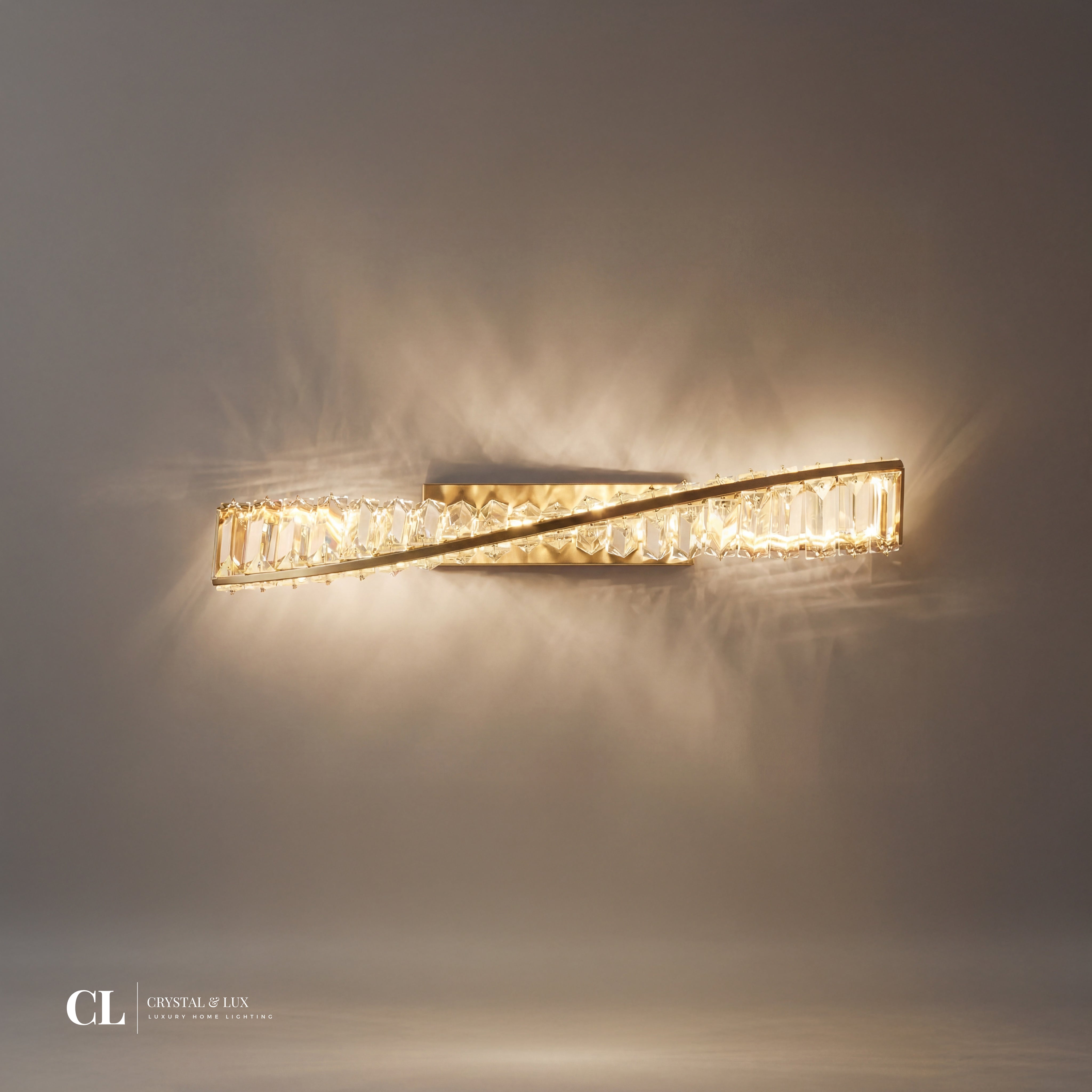 The Crystal Spiral Sconce