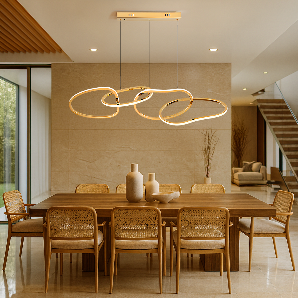 Luxury Modern Linked Loop Chandelier Pendant