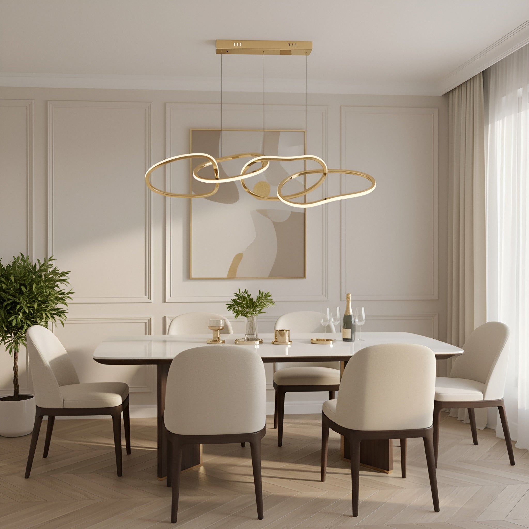 The Linked Loop Chandelier