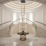 The Rectangle Frame Staircase Chandelier