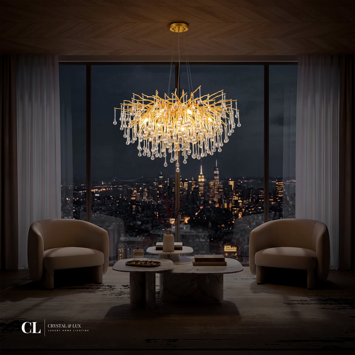 The Crowned Branch Chandelier