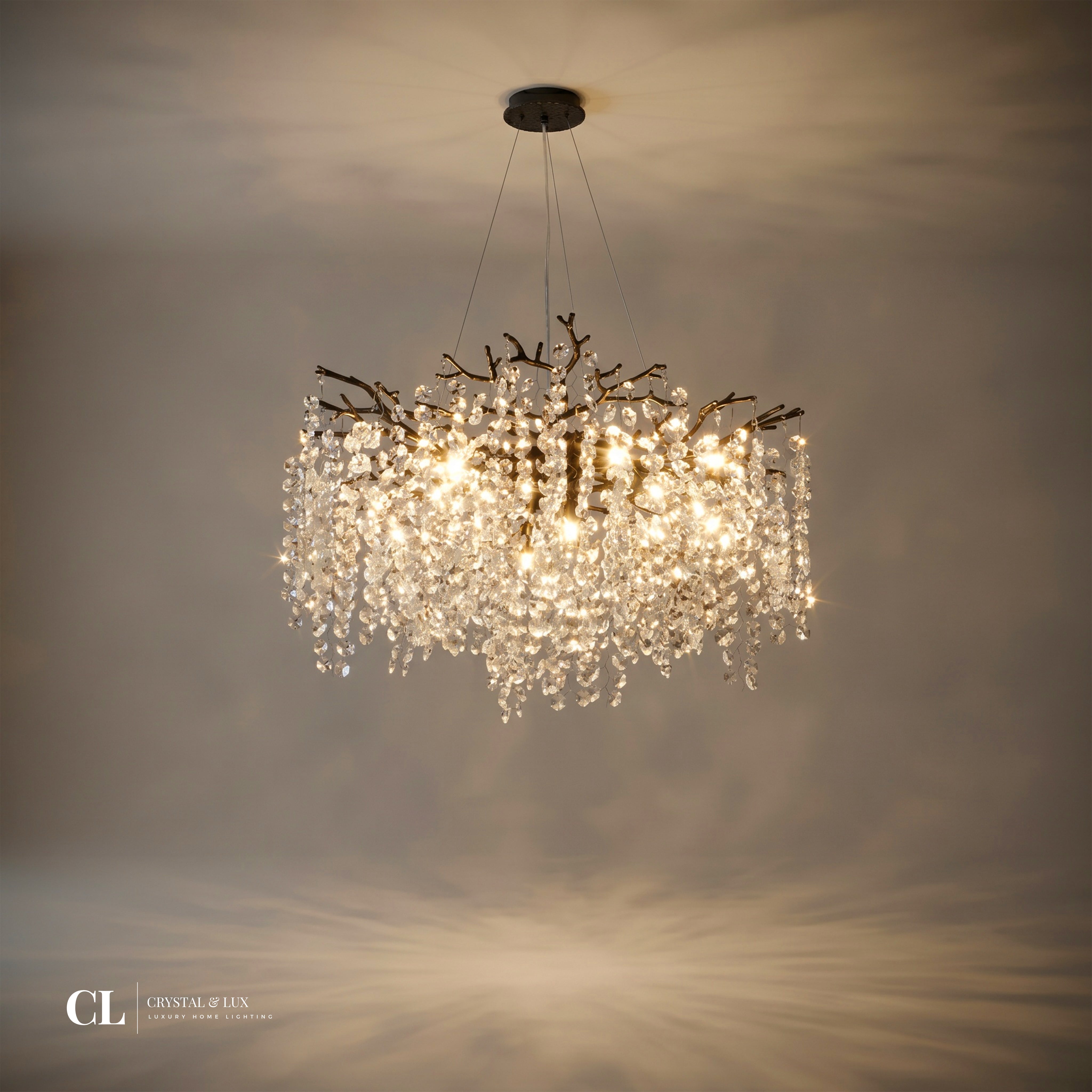 The Majestic Crowned Branch Chandelier
