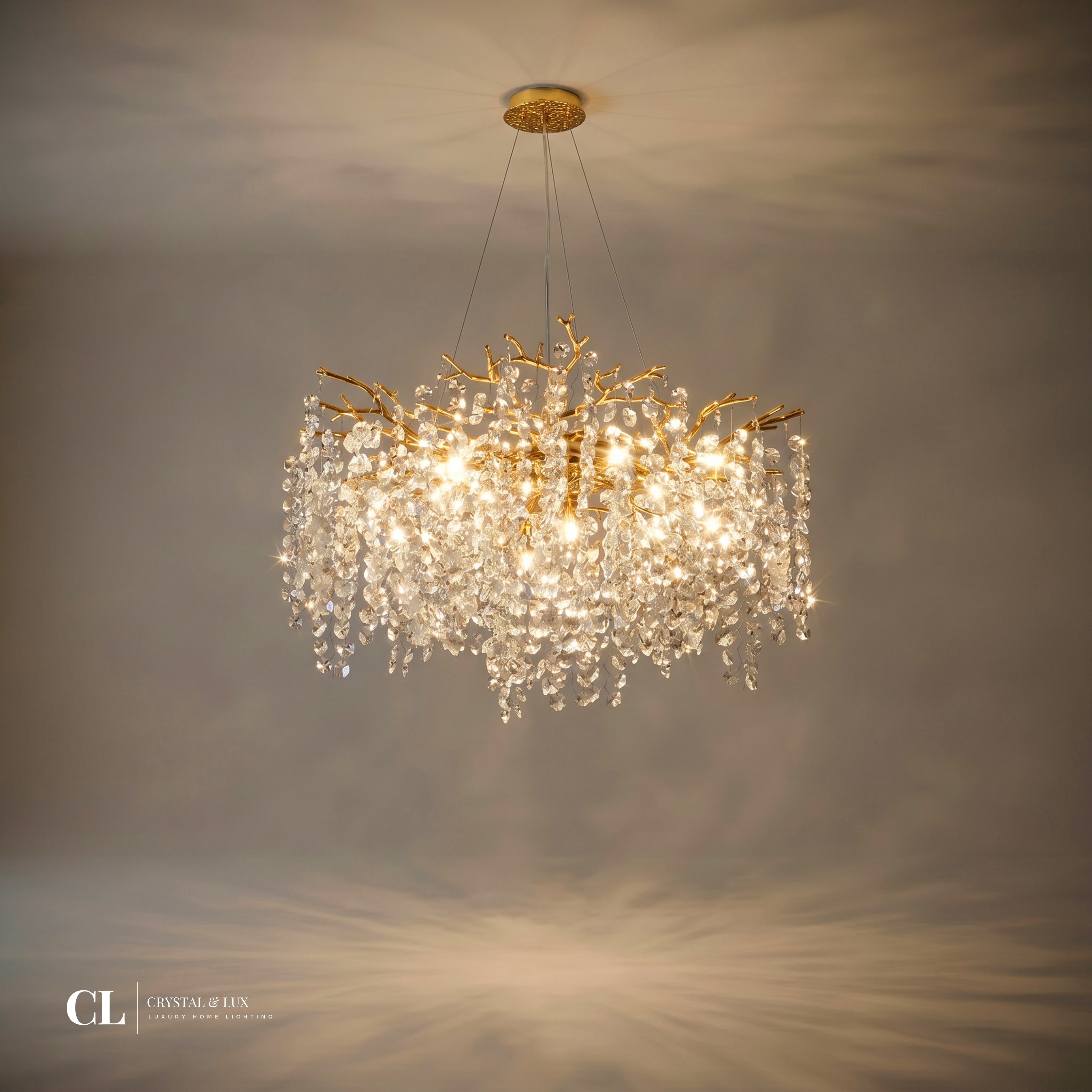 The Majestic Crowned Branch Chandelier