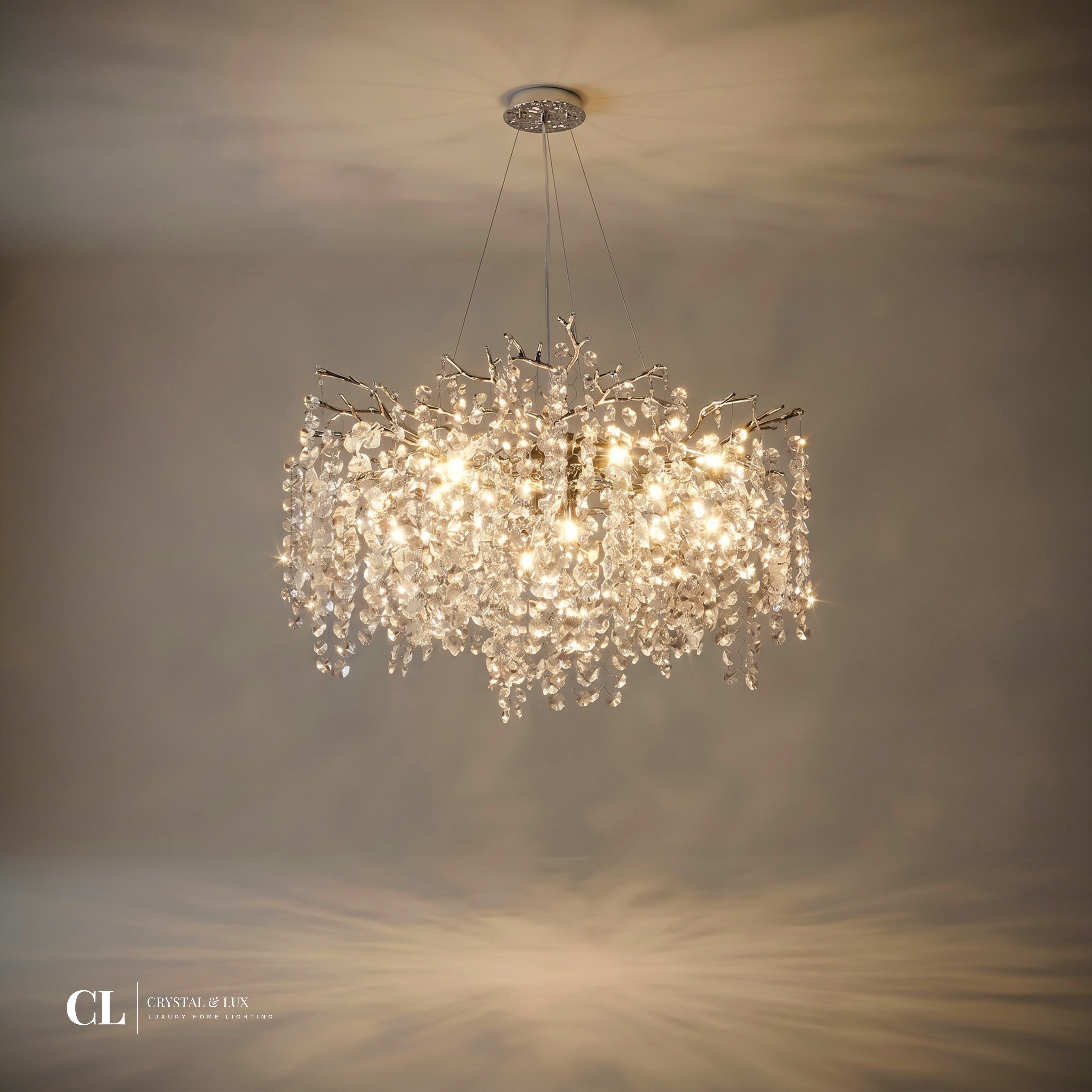 The Majestic Crowned Branch Chandelier