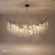 The Royal Crowned Branch Chandelier - Black