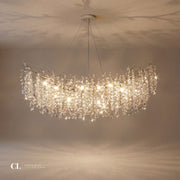 The Royal Crowned Branch Chandelier - Silver