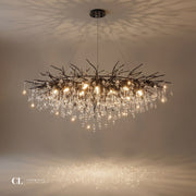 The Grand Crowned Branch Chandelier - Black