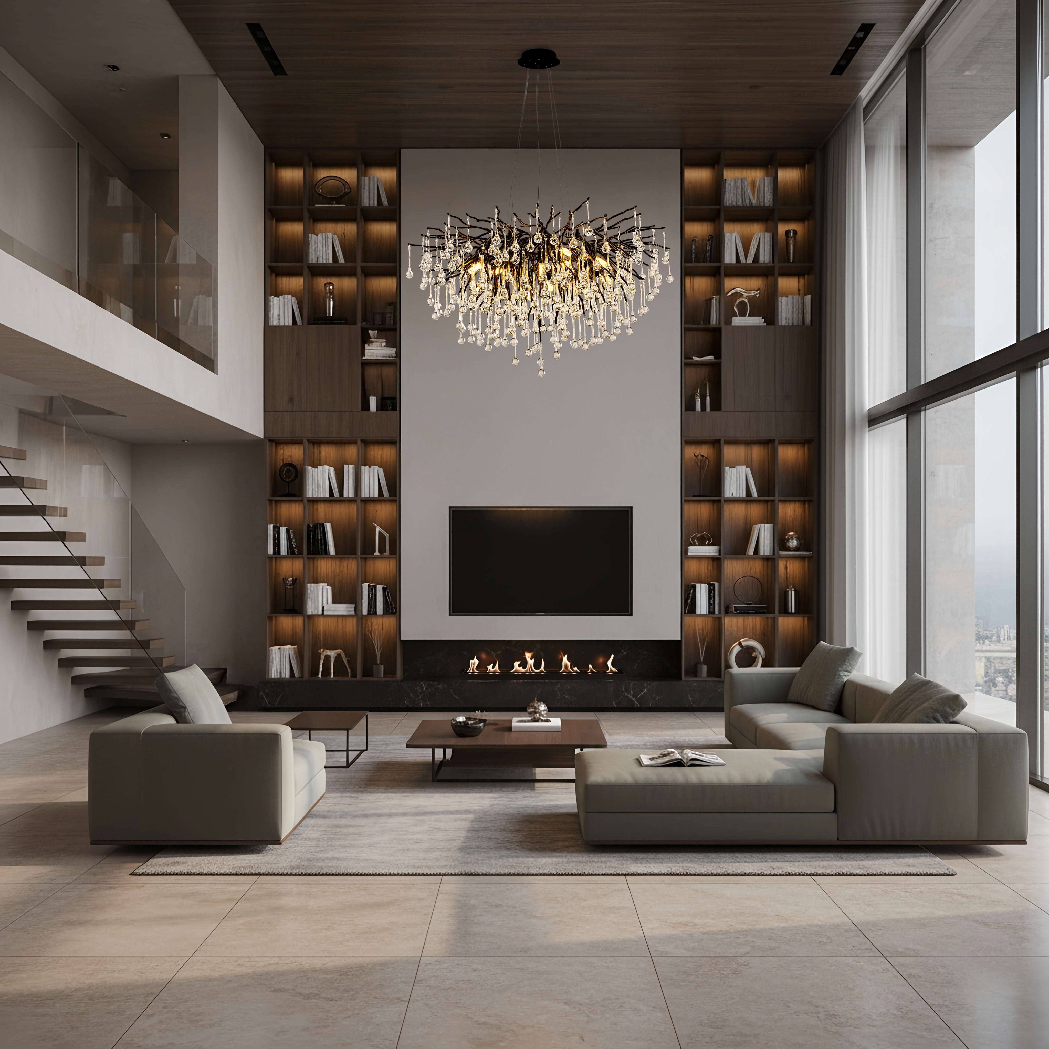 The Crowned Branch Chandelier