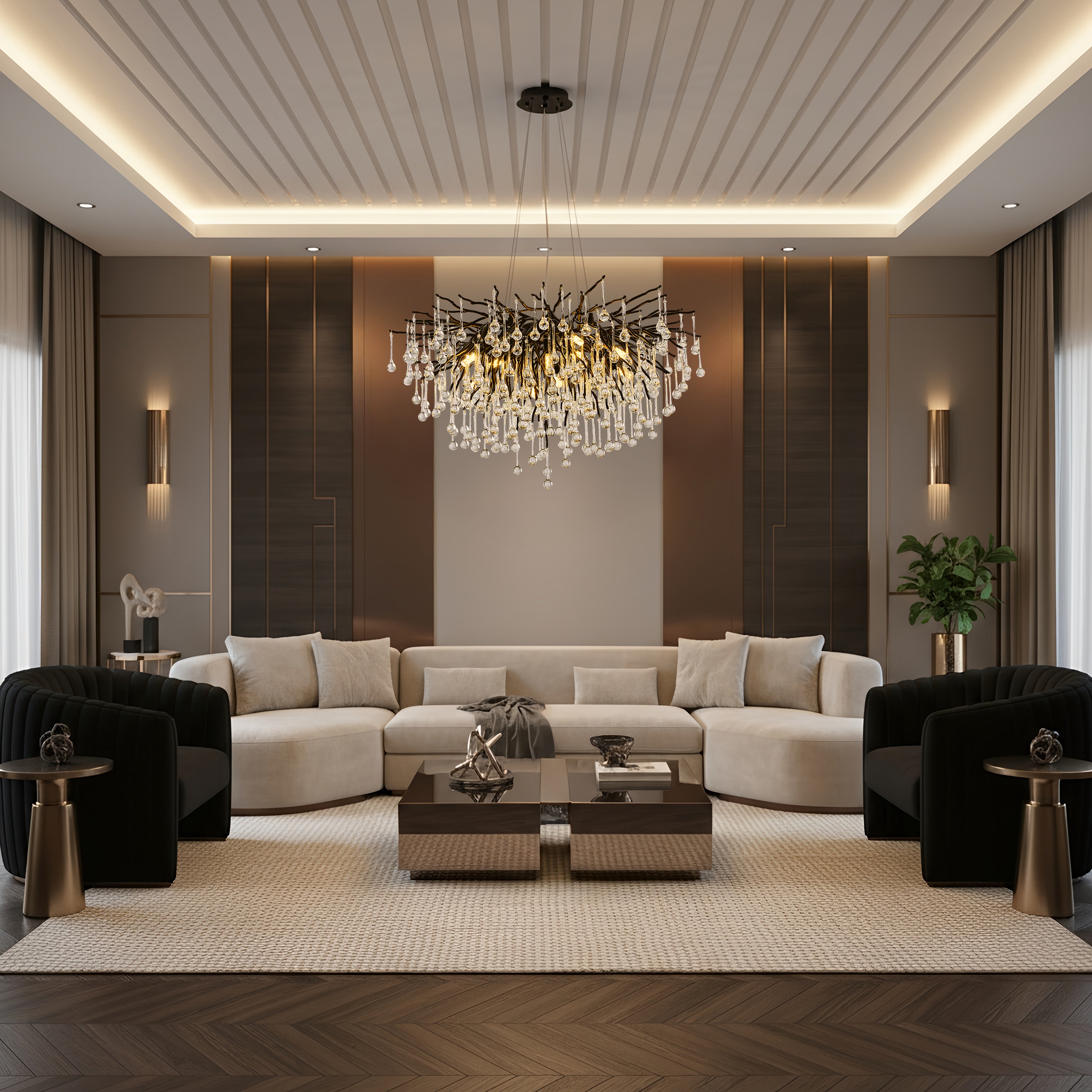 The Crowned Branch Chandelier