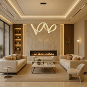 The Crystal Twisted Ribbon Chandelier