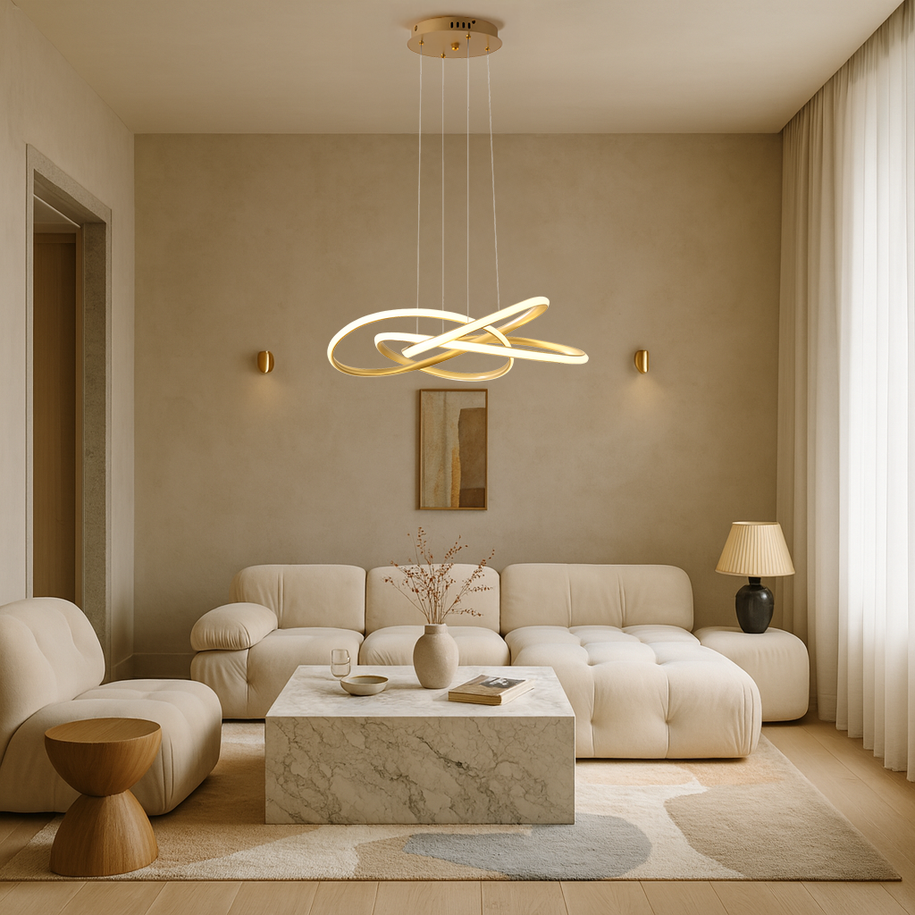 Modern Gold Interloop Pendant