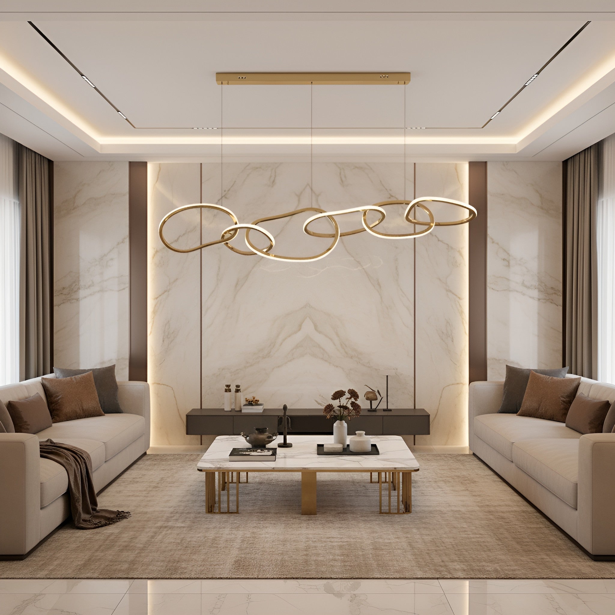 The Linked Loop Chandelier