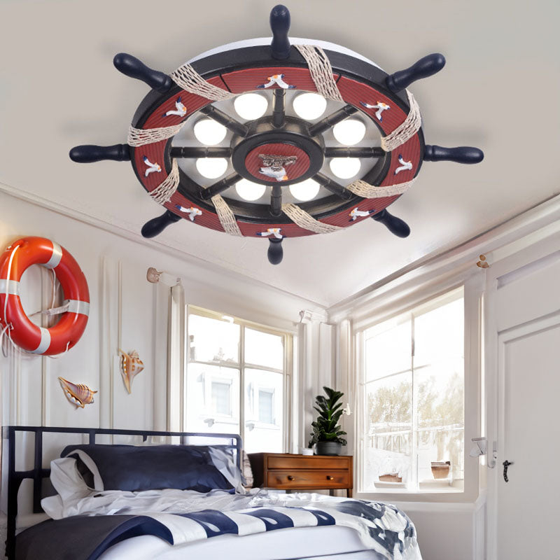 Pirate's Wheel Kid's Ceiling Light