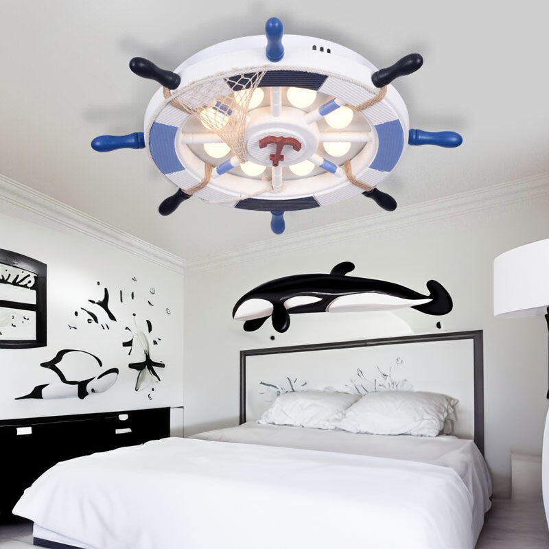 Pirate's Wheel Kid's Ceiling Light