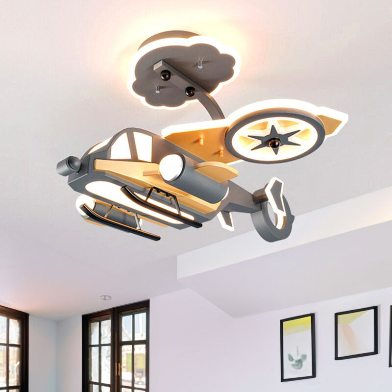 Helicopter Kid's Ceiling Light