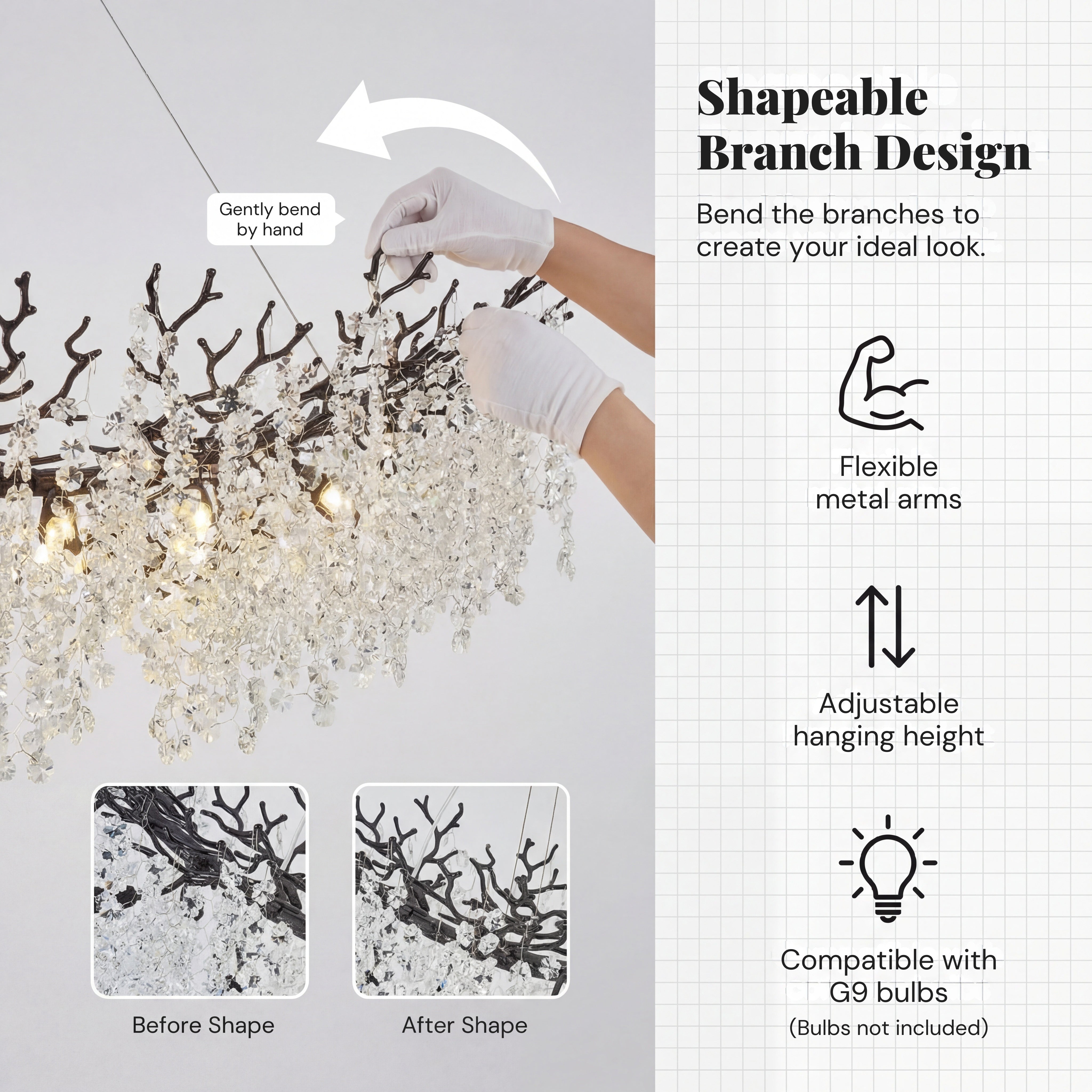 The Royal Crowned Branch Chandelier