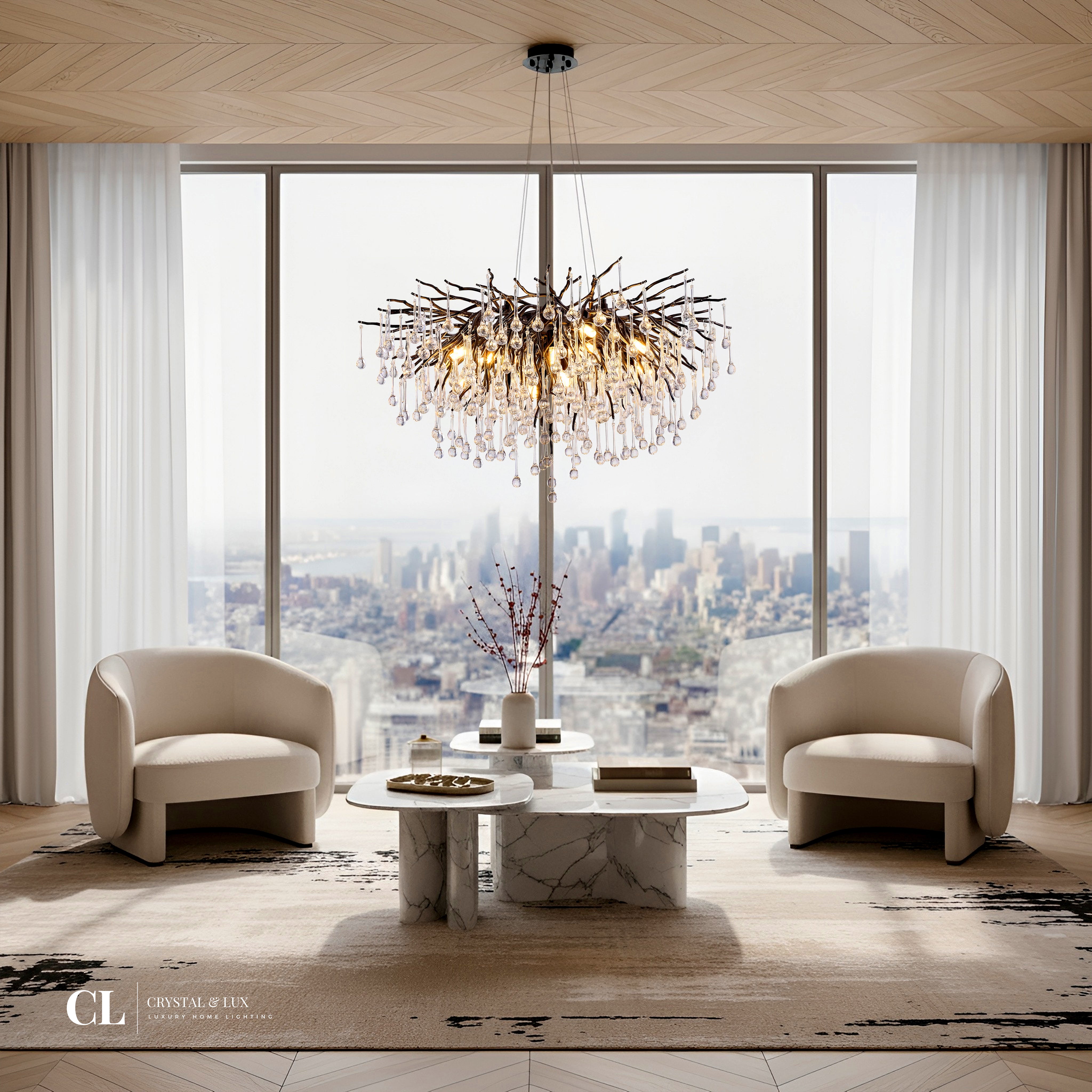 The Crowned Branch Chandelier