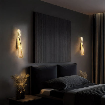 Luxury Crystal Spiral Sconce Light