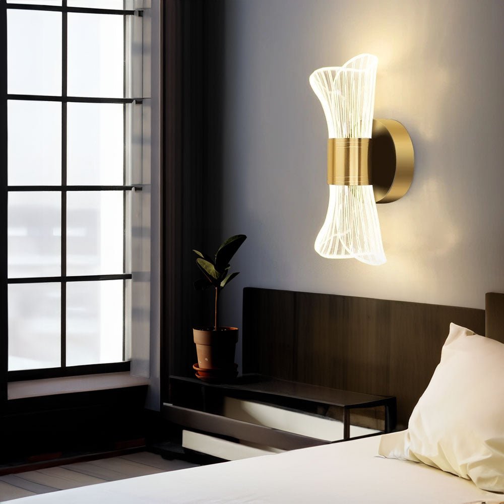 Luxury Acrylic Funnel Sconce Light - Sconce - Crystal & Lux
