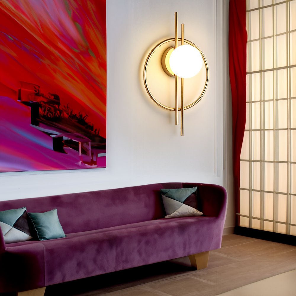 Luxury Acrylic Globe Sconce Light - Sconce - Crystal & Lux